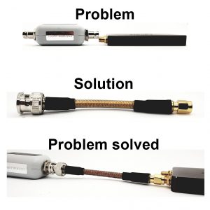 Mini Adapter cable bnc to SMA Hyperflex 5 Crystal